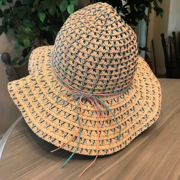 Ladies Woven Summer Hat One Size - Picture 2 of 4